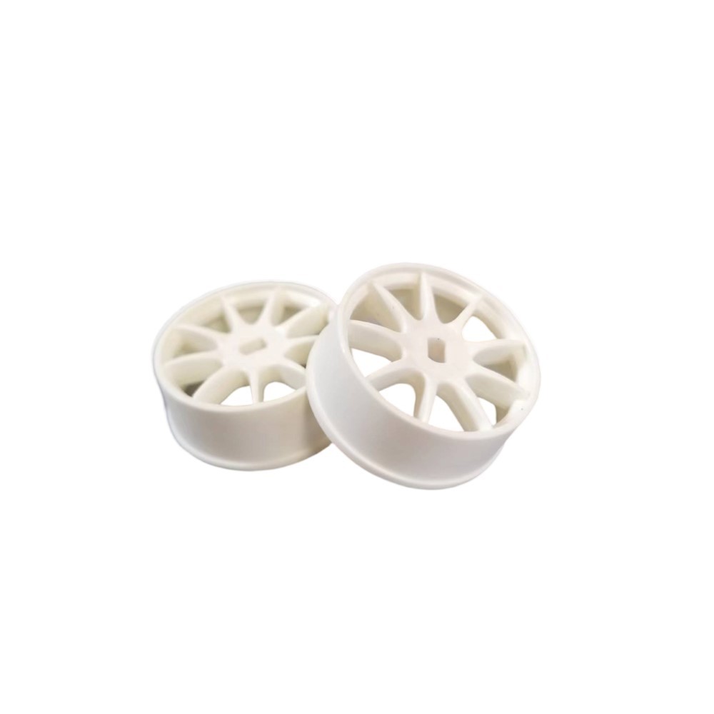 DXR 1/28  MP1 Machine Cutted Light Weight Wheel - AWD White OD 20MM XRM003-N XRM003-W