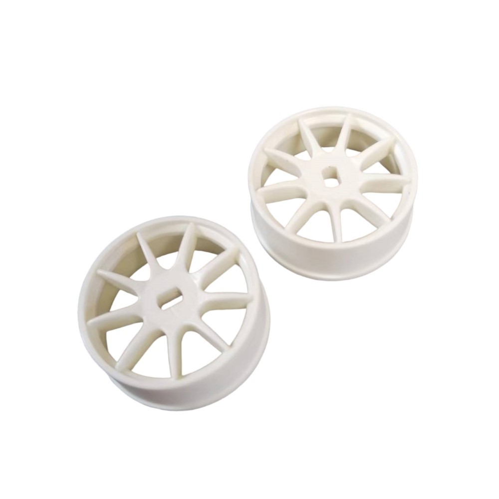 DXR 1/28  MP1 Machine Cutted Light Weight Wheel - AWD White OD 20MM XRM003-N XRM003-W