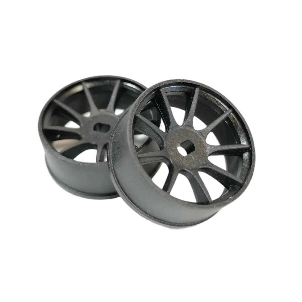 DXR 1/28  MP1 Machine Cutted Light Weight Wheel - AWD Black OD 20MM XRM001-N XRM001-W