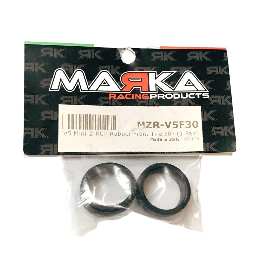 MARKA V5 MINI-Z RCP RUBBER FRONT TIRE 30° - SOFT (1 Pair) #MZR-V5F30