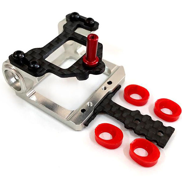 NX-179 Nexx Racing Mini-Z 2 WD MR015/02/03 LCG 98-102mm Alu 7075 Square Motor Mount (SILVER)