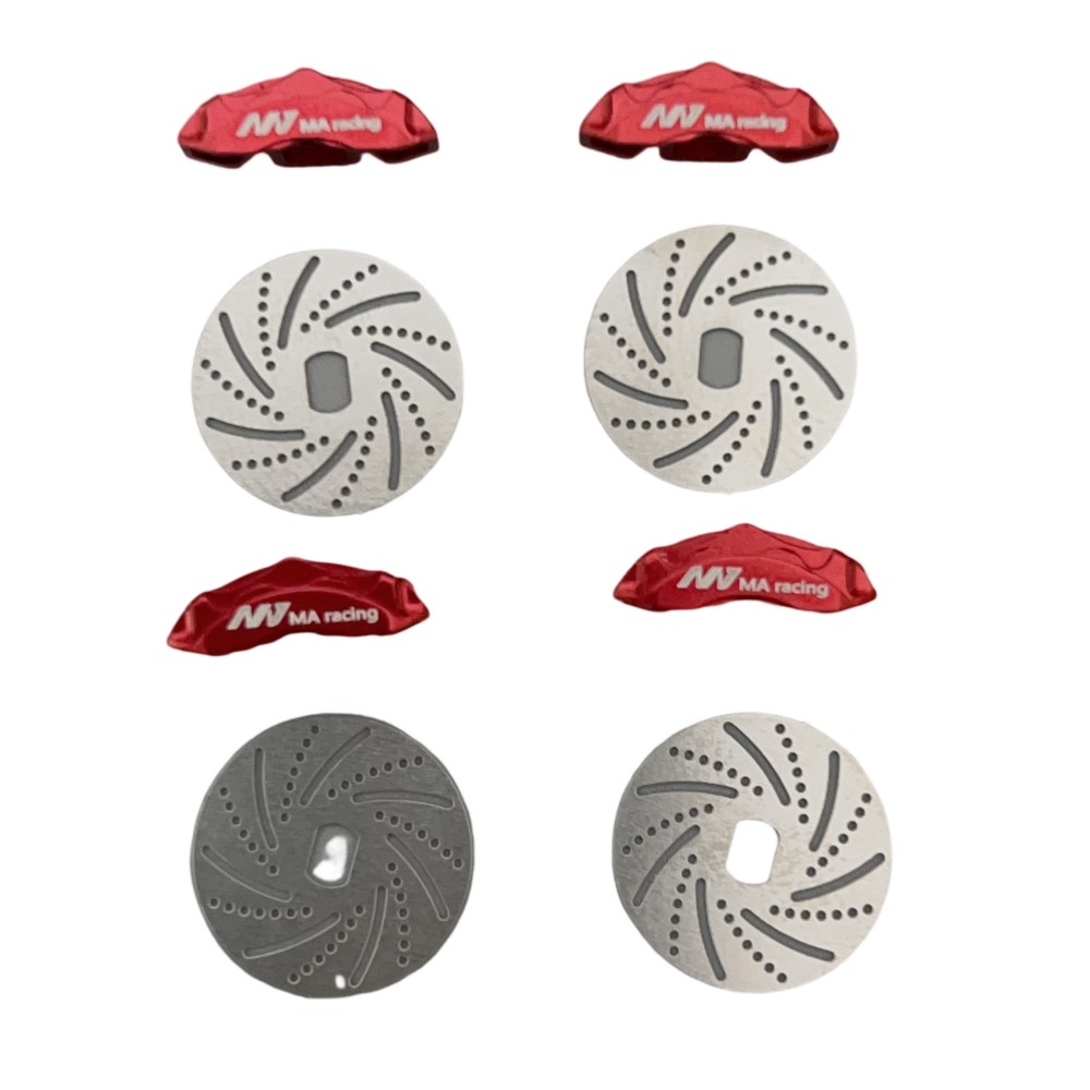 MA RACING 1/24 CNC Red Metal Brake Disc 4Pcs For D24/MA1.5 MA-UP03