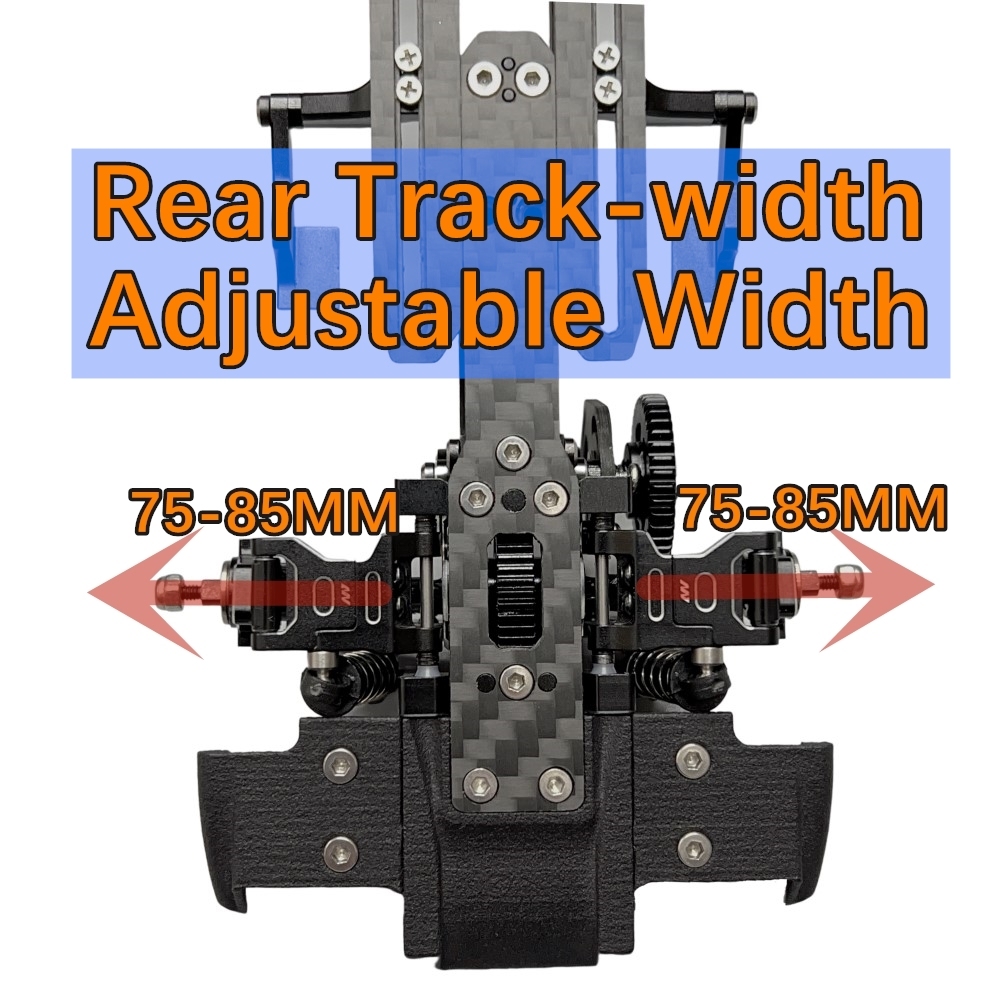 MA RACING 1/24 1.3 Chassis Upgrade Adjustable Rear Arm 75 to 85mm (MA1.5 Original)