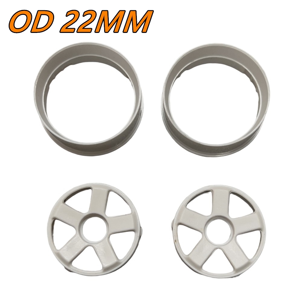 BM RACING BMR-X 22MM 026-1 OFFSET CHANGEABLE 5 SPOKE RIM 2 PCS WHITE BMRX026-1W