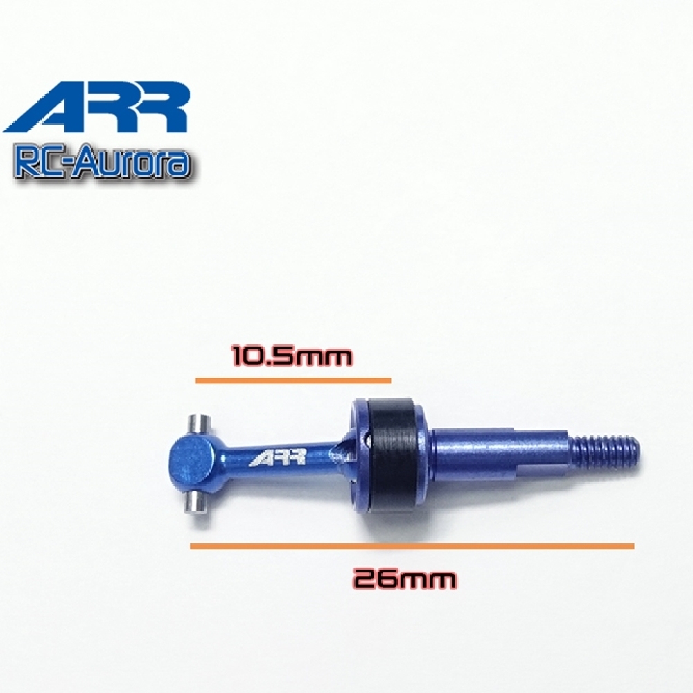 RC-Aurora ARR Wide Crooked CVD Black Long 10.5MM For Mini-Z  MW-003-LPBK