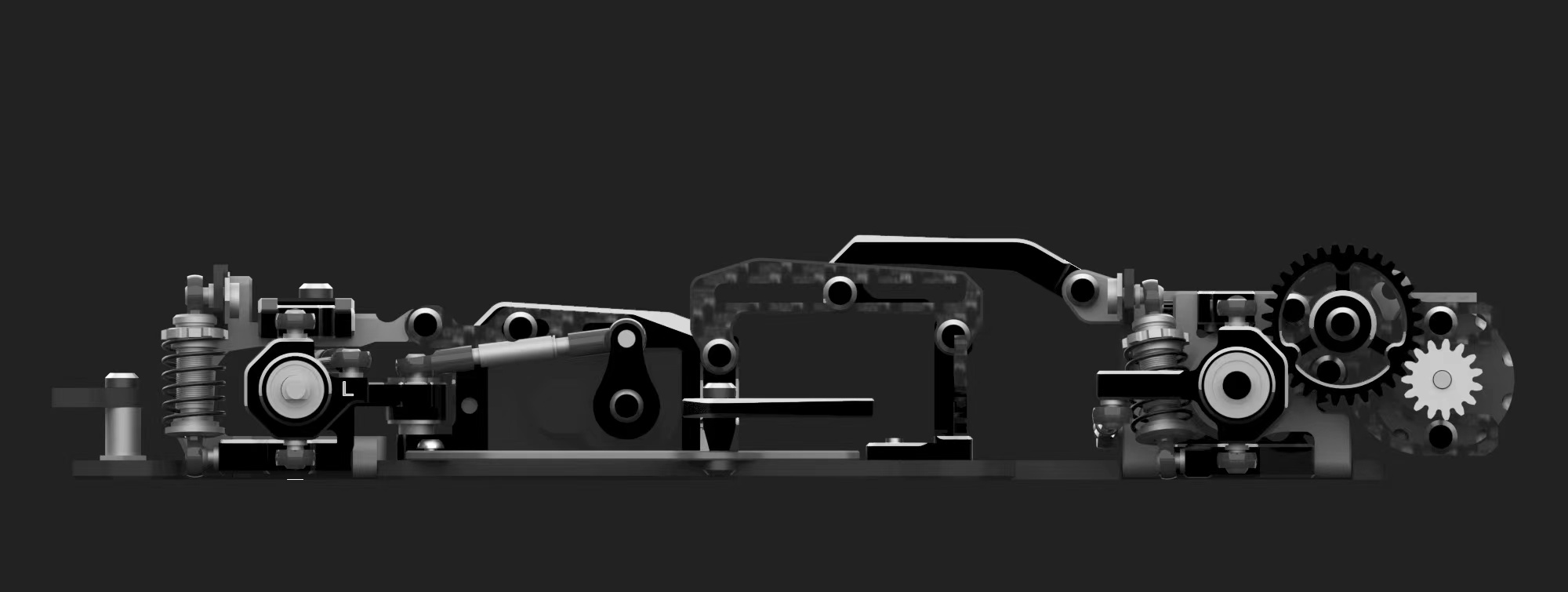 LS Studio LSD 1/27 RWD Drift Car Chassis (Without Electronics)