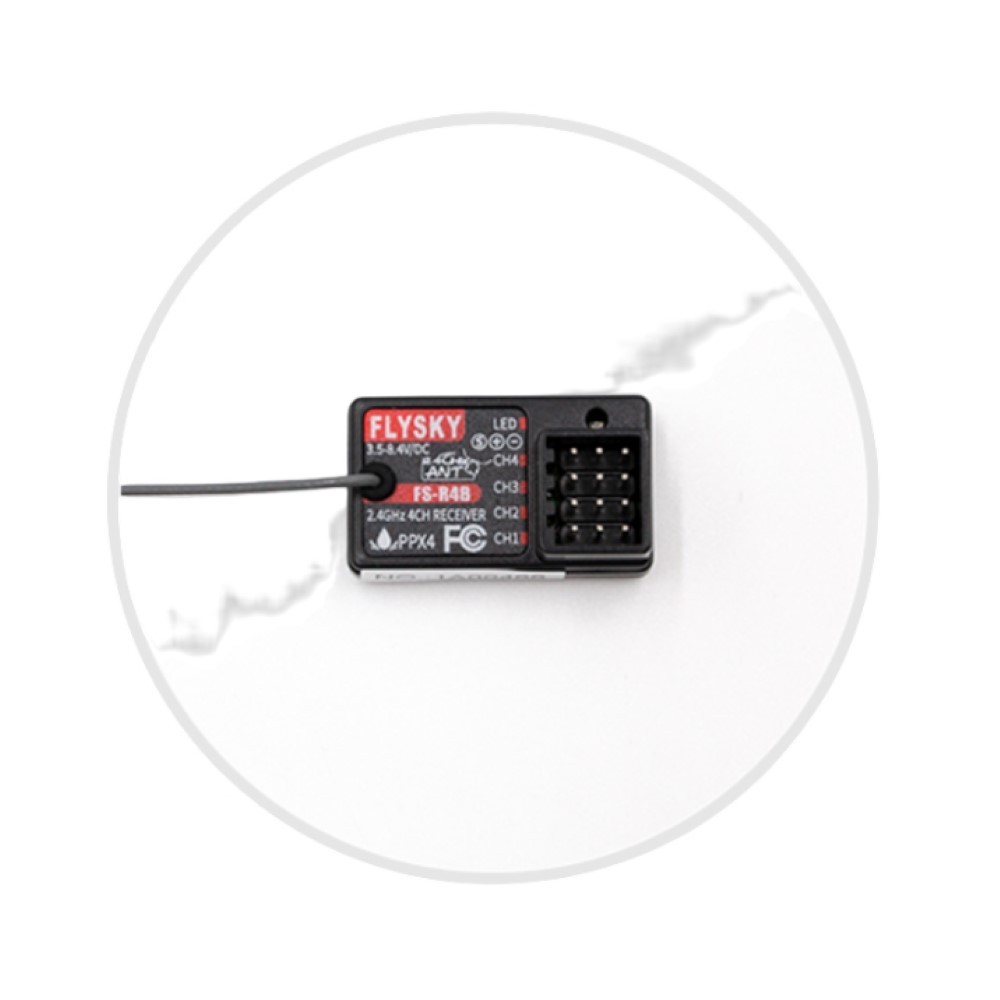 FLYSKY FS-R4B 4-CHANNEL ANT RECEIVER FOR FS-G7P  FS-ST8 FS-R4B