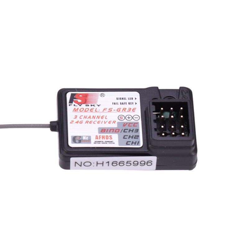 FLYSKY FS-GR3E 3CH AFHDS Receiver for GT2 GT2E GT2F GT2G GT2B GT3B GT3C Transmitter