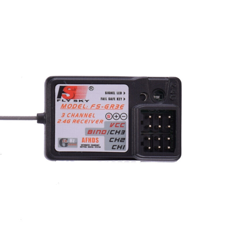 FLYSKY FS-GR3E 3CH AFHDS Receiver for GT2 GT2E GT2F GT2G GT2B GT3B GT3C Transmitter