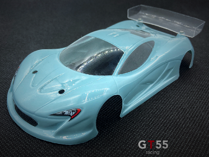 GT55racing P1 98mm Wheelbase Lexan Clear Body Set For 1/27 1/28 RC Car