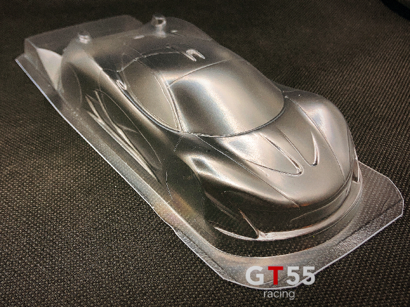 GT55racing P1 98mm Wheelbase Lexan Clear Body Set For 1/27 1/28 RC Car