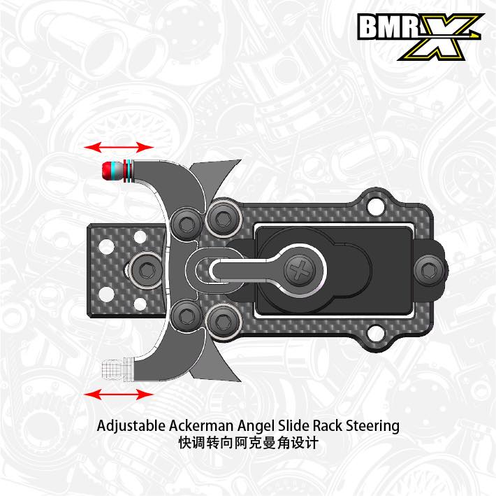 Bm Racing BM RACING 1/24 BMR-X PRO RWD RC Drift Chassis ( not included wheels ...