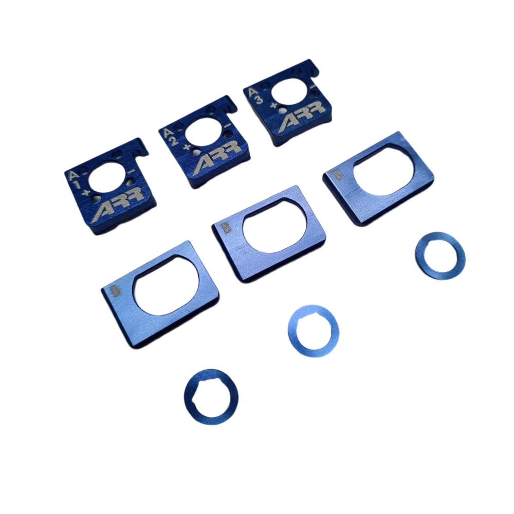 RC-Aurora ARR Exacting Adjustable Motor Plate Set With 0.1,2,3 mm Offset Spacer MW-005-CKS