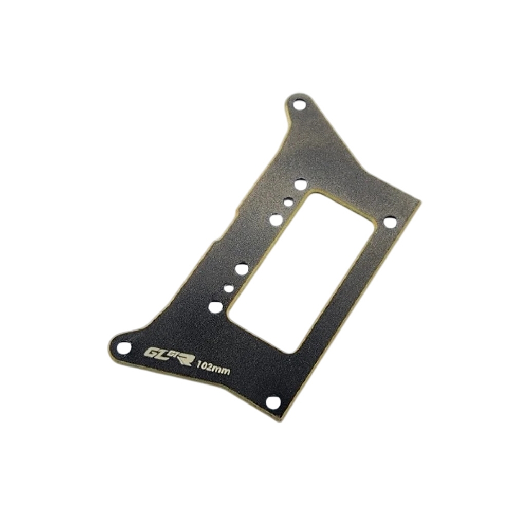 GL Racing GTR Motor Mount Brass Plate (Rear 102mm) GL-GTR-OP-013