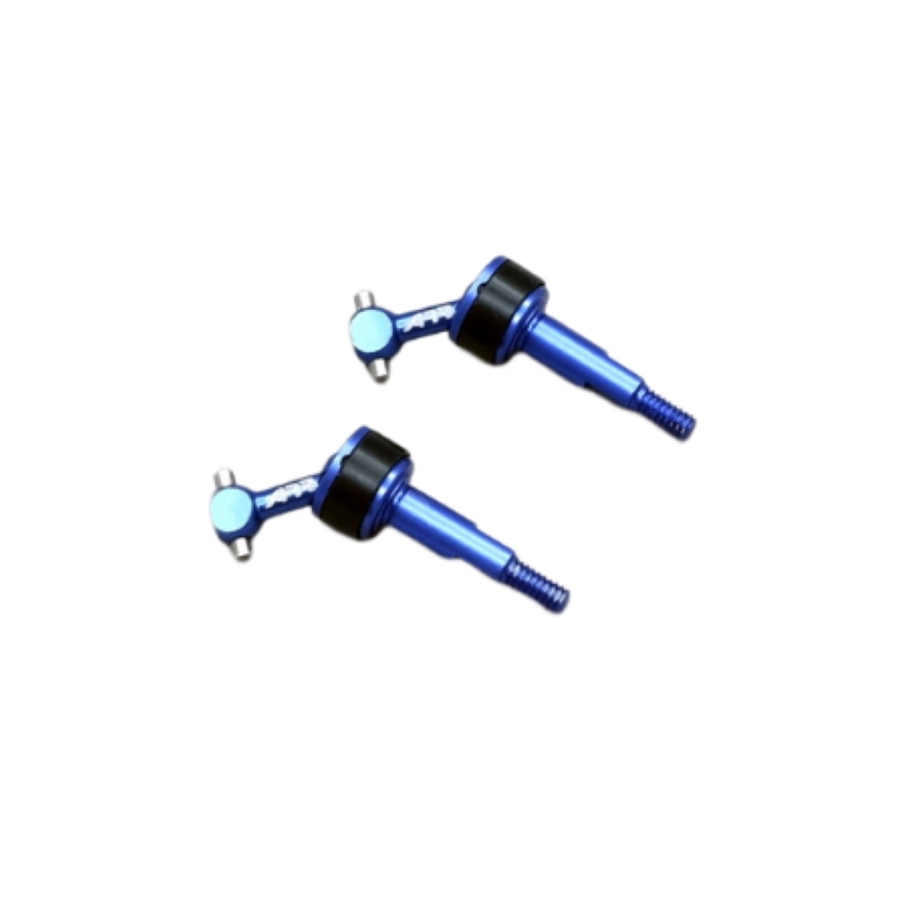 RC-Aurora ARR Wide Crooked Angle Universal Shaft for Mini-Z (6061 Blue 1Pair)  MW-003-BP