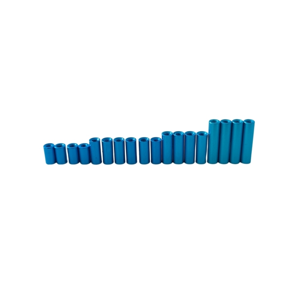 GT55 racing M2 Aluminum Pillars Blue 6mm 4PCS 8mm 6PCS 10mm 4PCS 14mm 4PCS For DriftArt