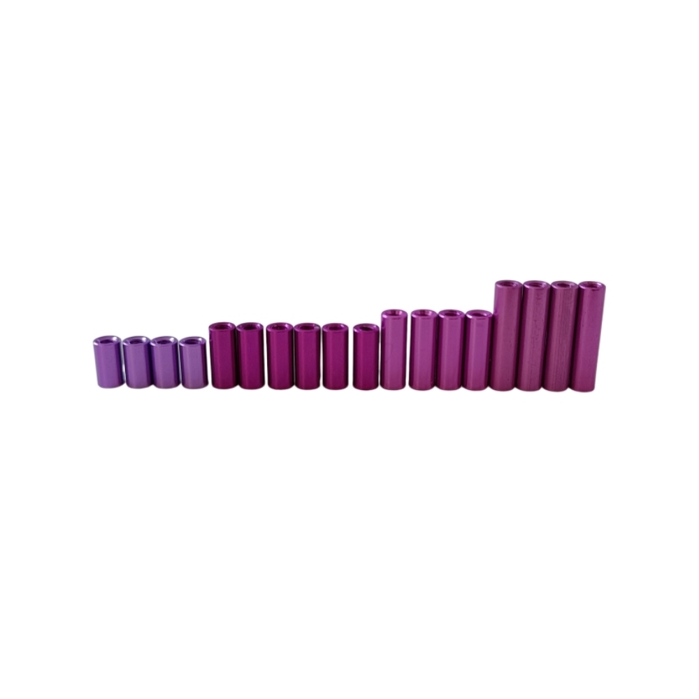 GT55 racing M2 Aluminum Pillars Purple 6mm 4PCS 8mm 6PCS 10mm 4PCS 14mm 4PCS For DriftArt