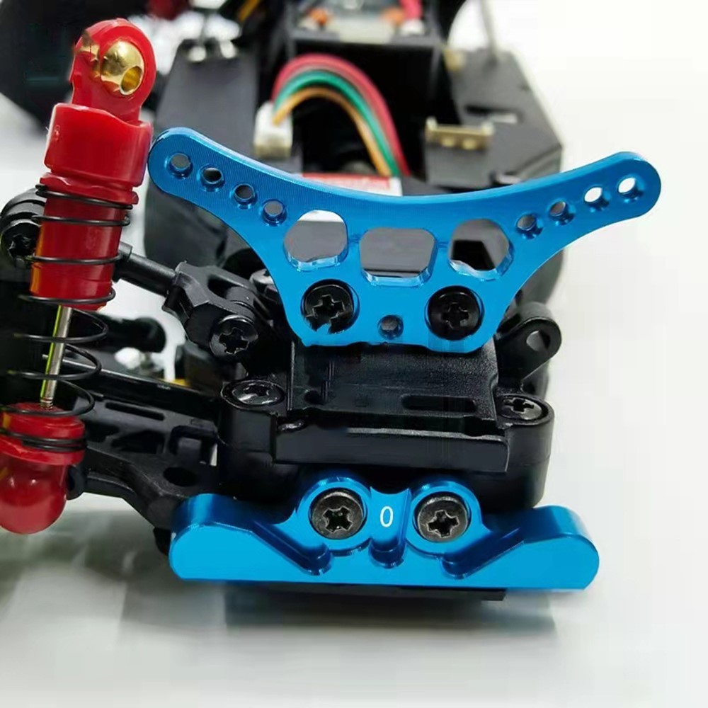ALUMINUM FRONT SUSPENSION MOUNT TOE IN 0-DEG FOR KYOSHO MINI-Z BUGGY MB-010 Blue