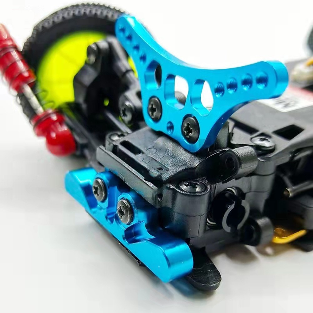 ALUMINUM FRONT SUSPENSION MOUNT TOE IN 0-DEG FOR KYOSHO MINI-Z BUGGY MB-010 Blue