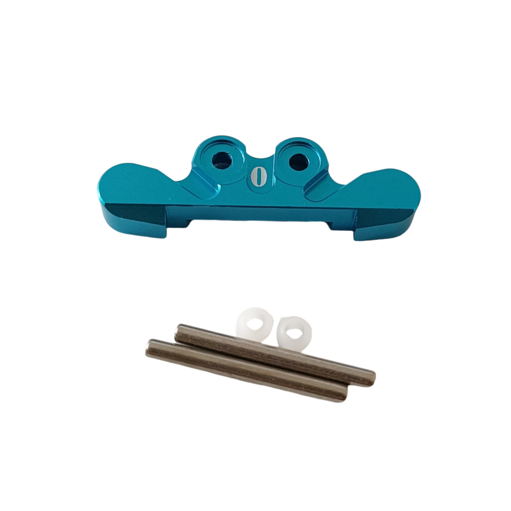 ALUMINUM FRONT SUSPENSION MOUNT TOE IN 0-DEG FOR KYOSHO MINI-Z BUGGY MB-010 Blue