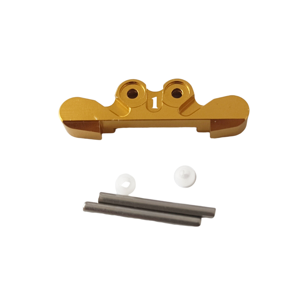 ALUMINUM FRONT SUSPENSION MOUNT TOE IN 1-DEG FOR KYOSHO MINI-Z BUGGY MB-010 Glod
