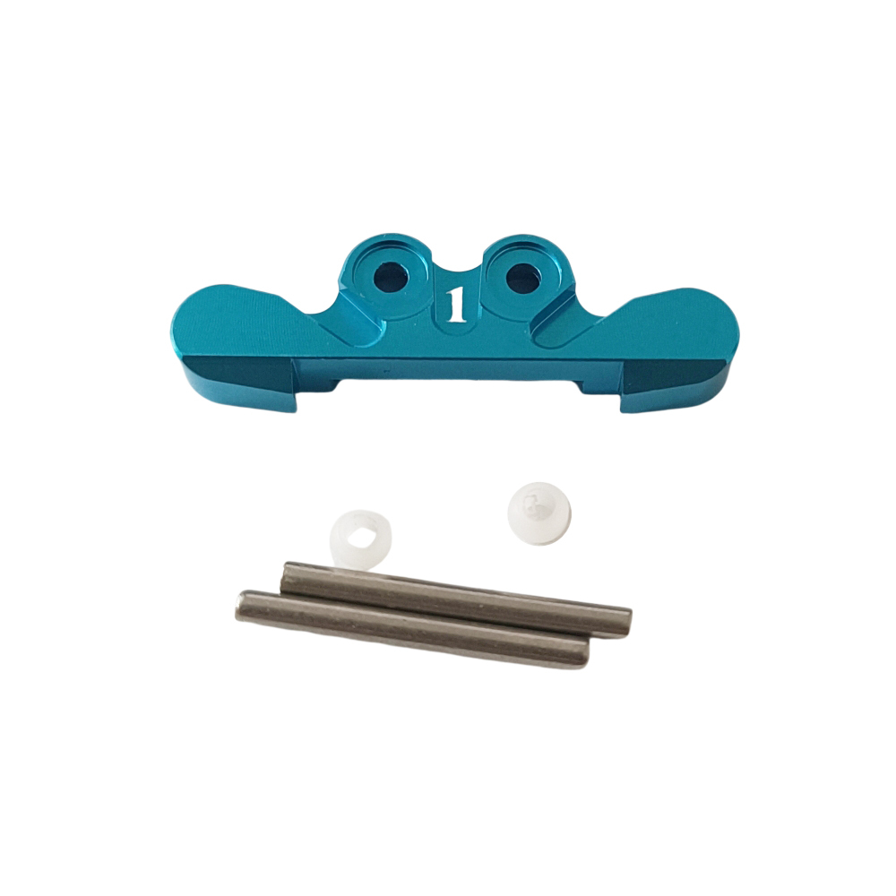 ALUMINUM FRONT SUSPENSION MOUNT TOE IN 1-DEG FOR KYOSHO MINI-Z BUGGY MB-010 Blue