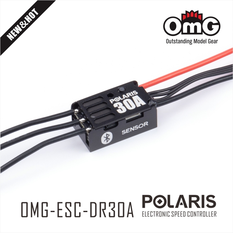 OMG Sensored Brushless Electronic Speed Controller Car For 1/24th 1/27th 1/28th Drifting And Racing RC Cars OMG-POLARIS DR-30A