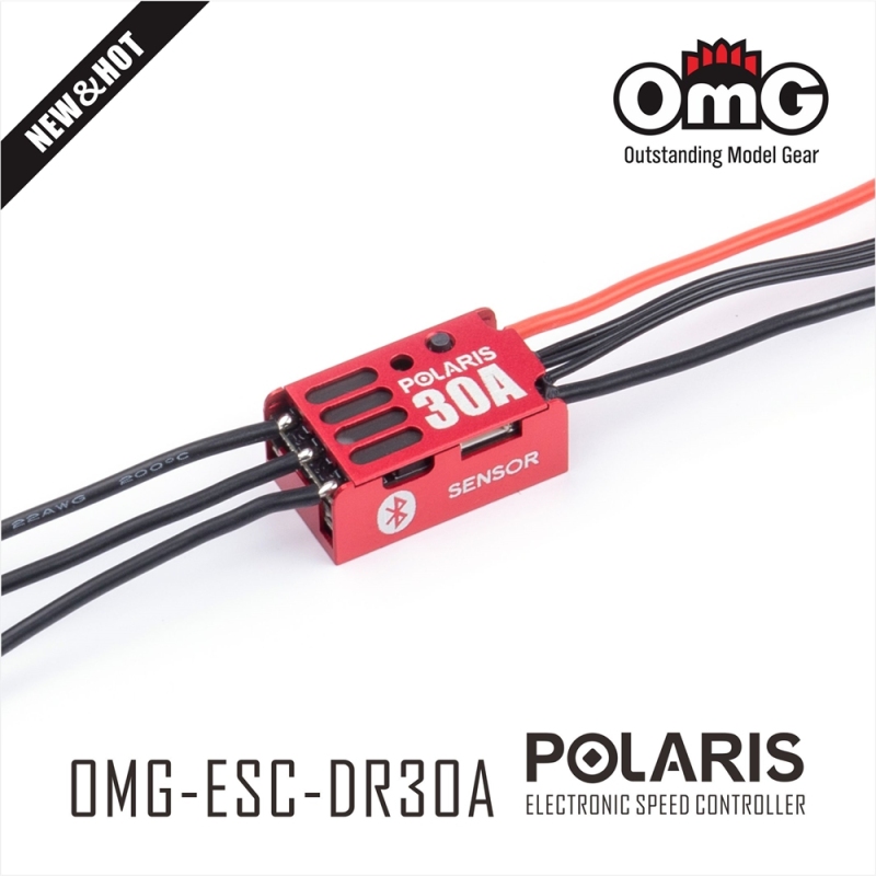 OMG Sensored Brushless Electronic Speed Controller Car For 1/24th 1/27th 1/28th Drifting And Racing RC Cars OMG-POLARIS DR-30A