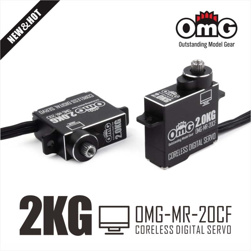 OMG Micro Size 3kg Full Metal Programmable Coreless Digital Servo for MiNIZ 1/18 1/24 1/28 RC Cars (1 PCS) OMG-MR-20CF