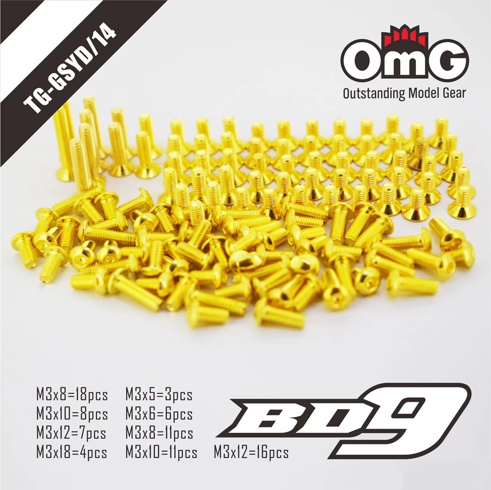 Golden Screw Kit for BD9 TG-GSYD-14