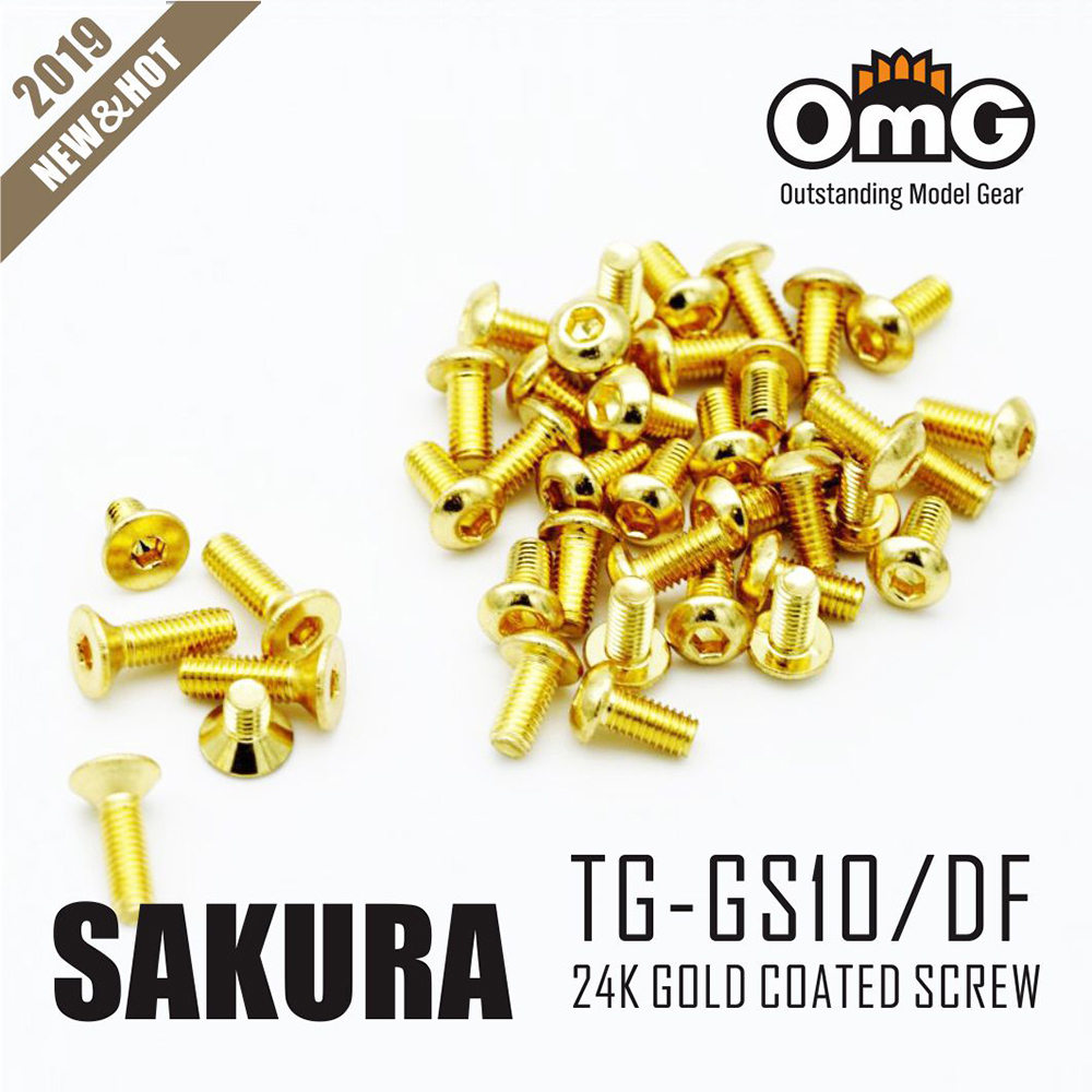 Golden Screw Kit For Sakura D4 (RWD Chassis) TG-GS10/DF