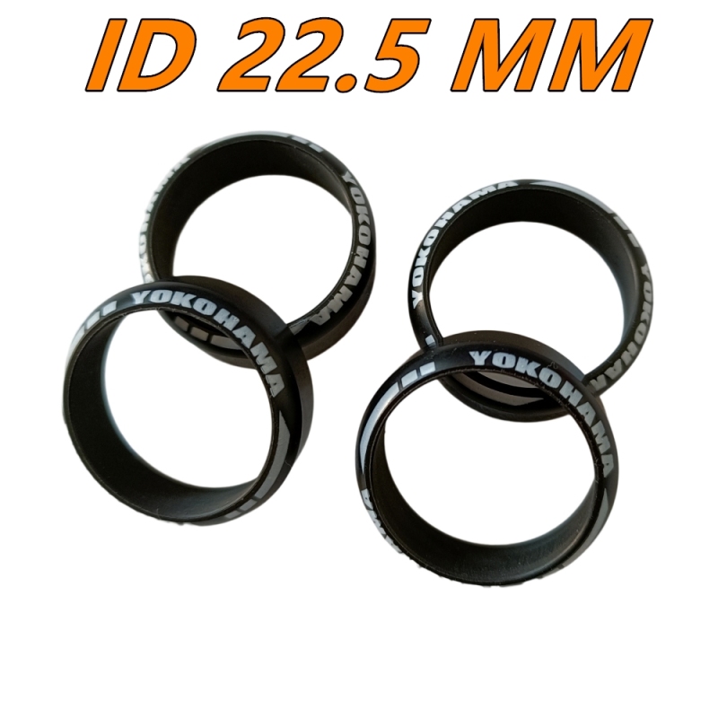 1/24 1/28 MINI-Z 22.5 MM Flat Drift Tire High Hardness (ID 22.5MM, OD 27 mm, THK 2.6mm) 4PCS #MH2252726-1