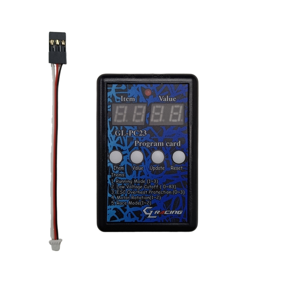 GL Racing New ESC Program Card For GL-SD-ESC-010T And GL-SD-ESC-020T MODEL: GL-PC23