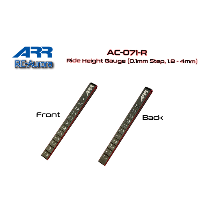RC-Aurora ARR Ride Height Gauge (0.1mm Step 1.8 - 4mm)  AC-071-R