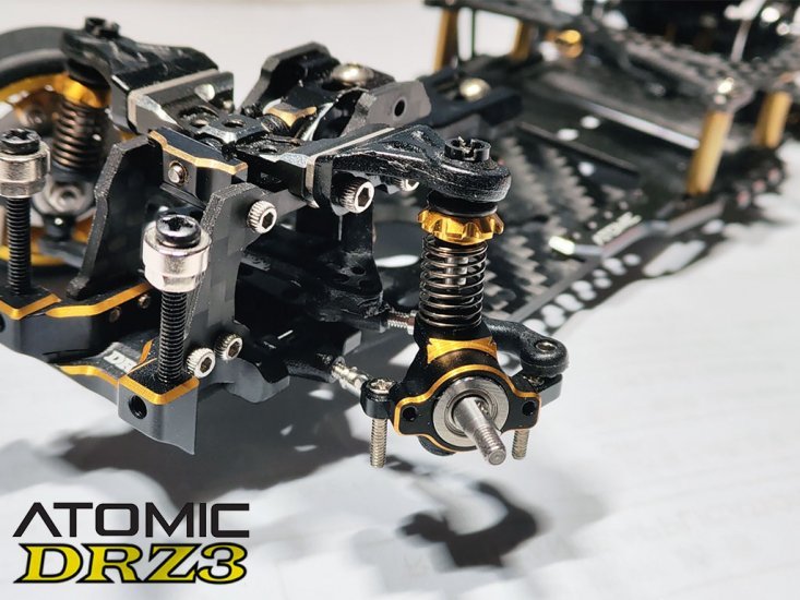 DRZ3 Alu. Front Knuckle (MS/MP) ATOMIC DRZ3-UP08