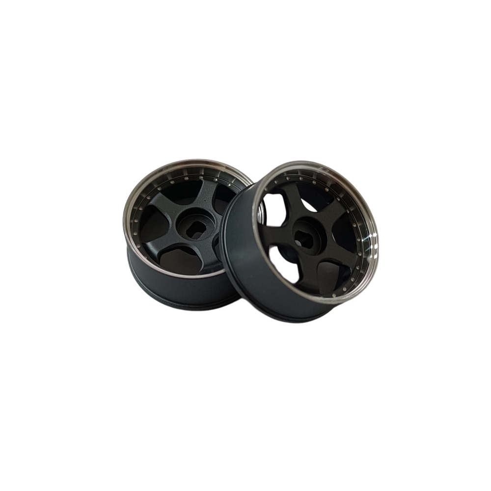 LS Studio LSD 1/27 CNC AWD Wheel (OD 20MM) Grey 2PCS