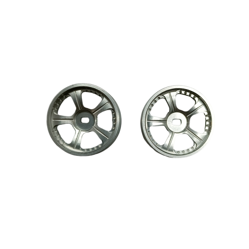 GT55racing 1/24 1/28 MINI-Z AWD CNC Metal Wheel Silvery (OD 22.5mm) 2pcs