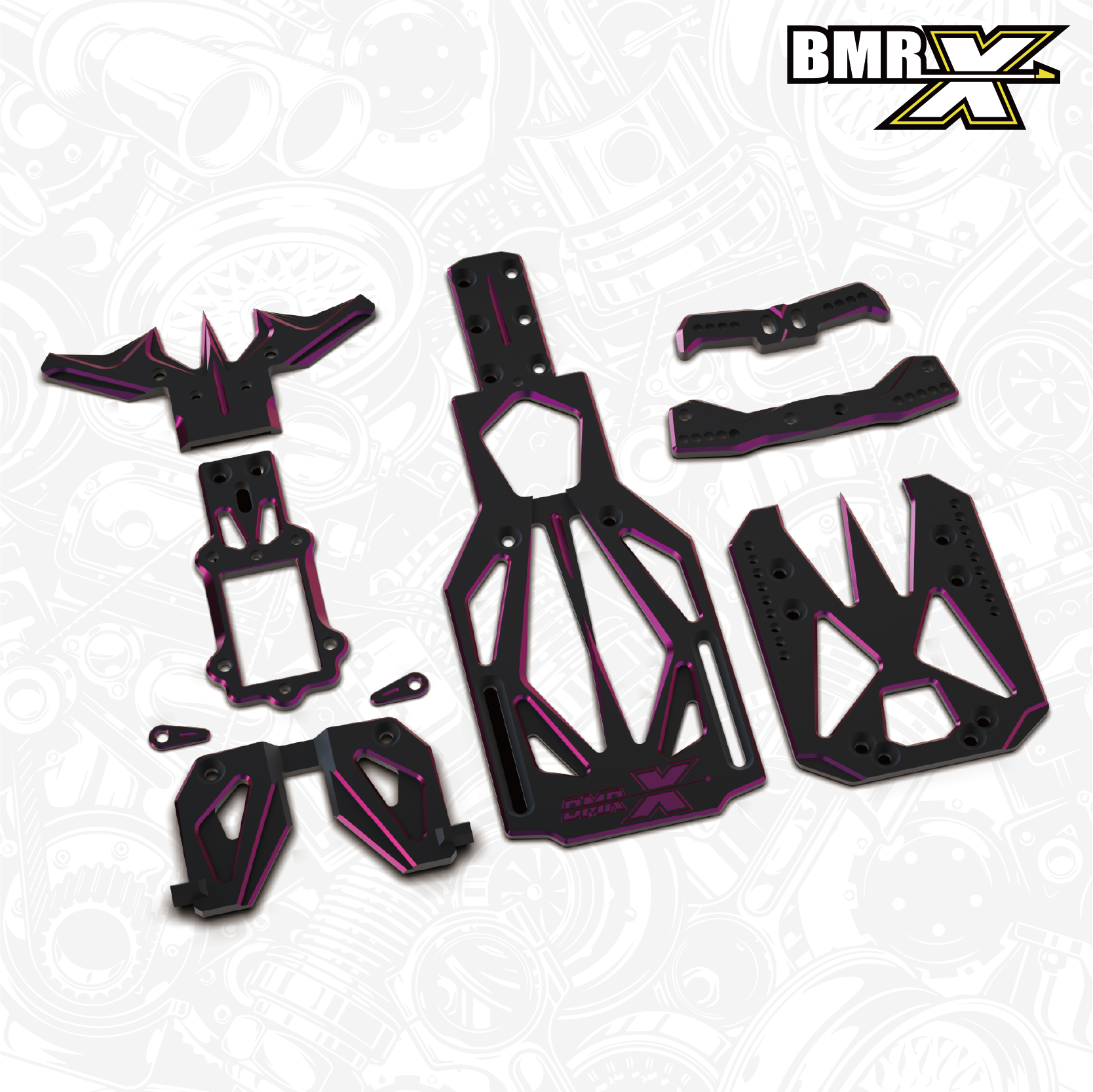 BMR-X PRO Alum Modify Kit Set BMRXPRO000 BM Racing