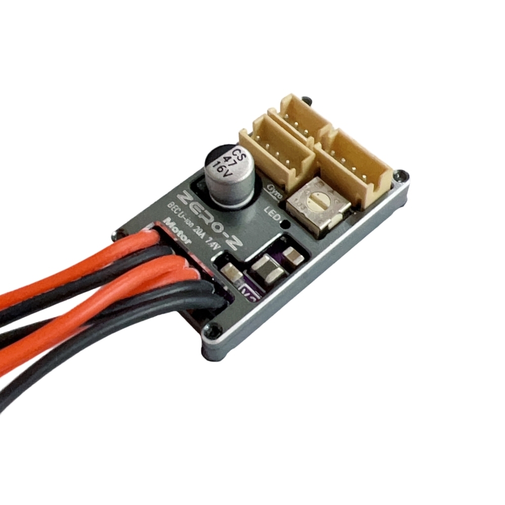 ZERO-Z Micro Brushed ESC With Gyro V2 20A 7.4V #Z-E-02-2S-V2