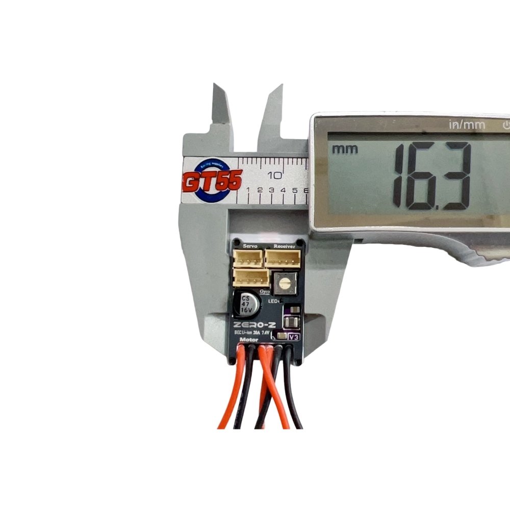 ZERO-Z Micro Brushed ESC With Gyro V2 20A 7.4V #Z-E-02-2S-V2