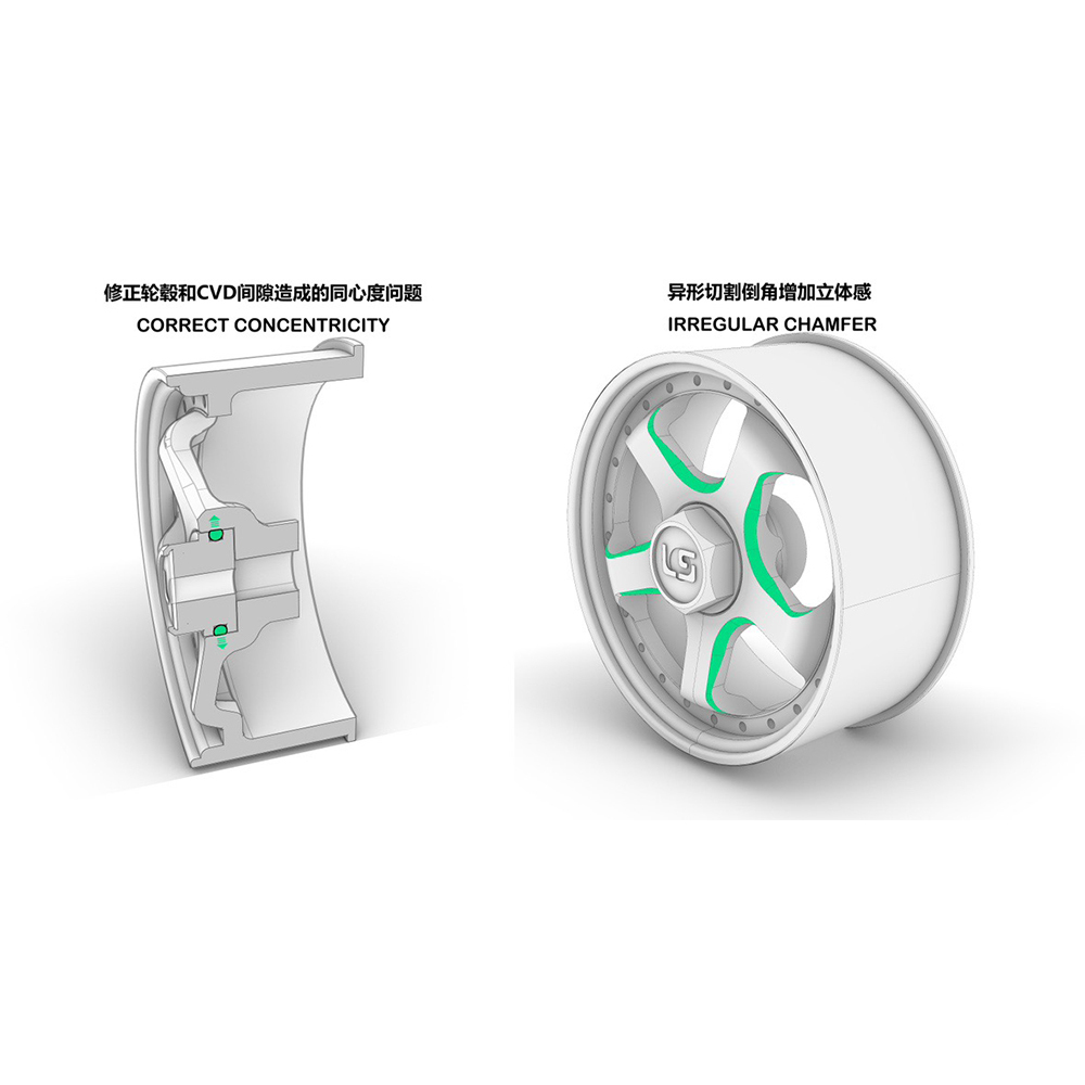 LS Studio LSD 1/27 CNC AWD Wheel (OD 20MM) Silver 2PCS