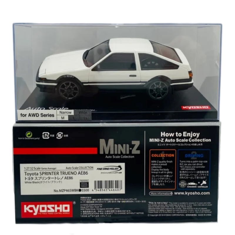 KYOSHO A.S.C MA020 Toyota SPRINTER TRUENO AE86 White/Black MZP465WBK