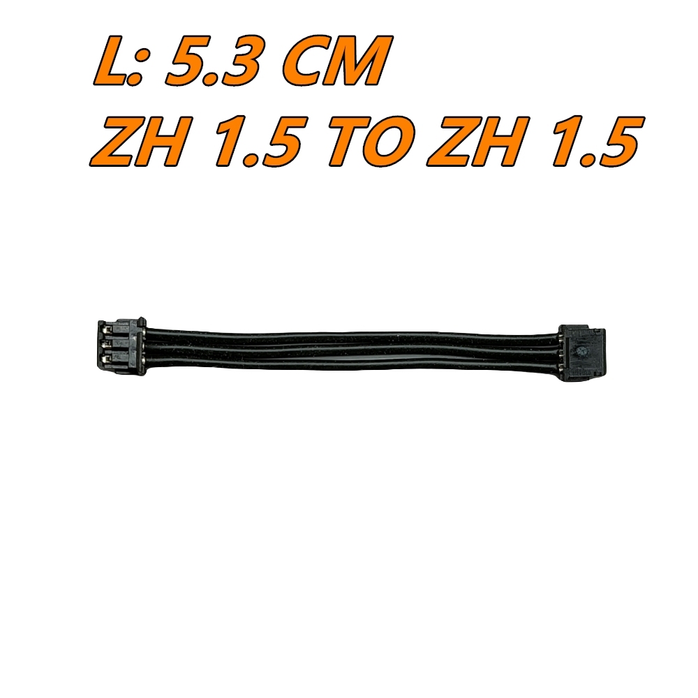 GT55Racing 3P ZH1.5 Plug to ZH1.5 Receiver ESC Cable Connector 5.3CM GT-ZH-SH1
