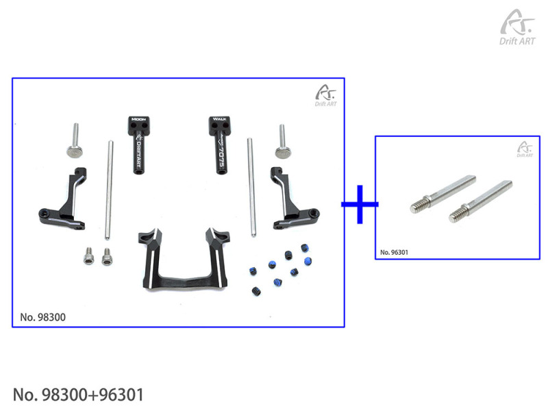 (Pre-sale) Drift ART Moon Walk New Front-End Dynamic System (Stock D-axis for Swing Arm Diameter 2mm included) 98300+96301 For DA3