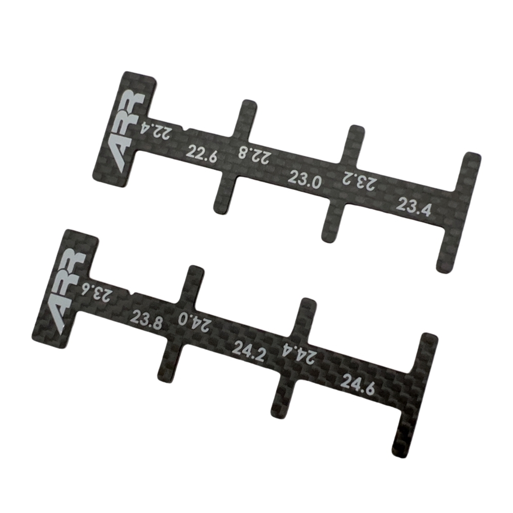 RC-Aurora Carbon Tire Measure Gauge Set (22.4 to 24.6mm 0.2mm / Step) #TL-002-ST