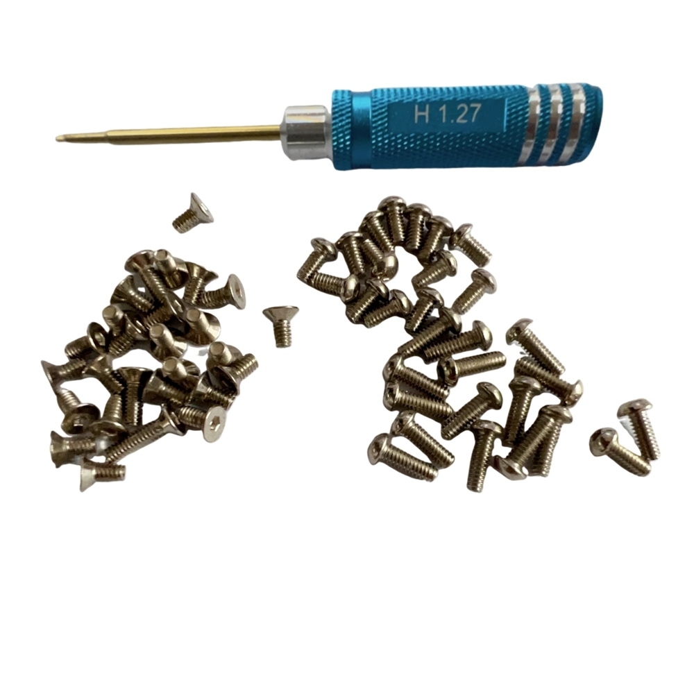 GT55 Racing BMR-X PRO M2 Screw Set Silver