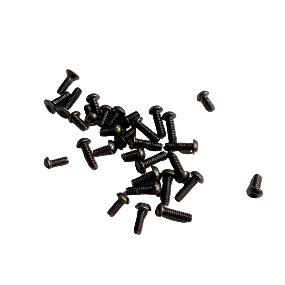 GT55 Racing BMR-X PRO M2 Screw Set Titanium Gray