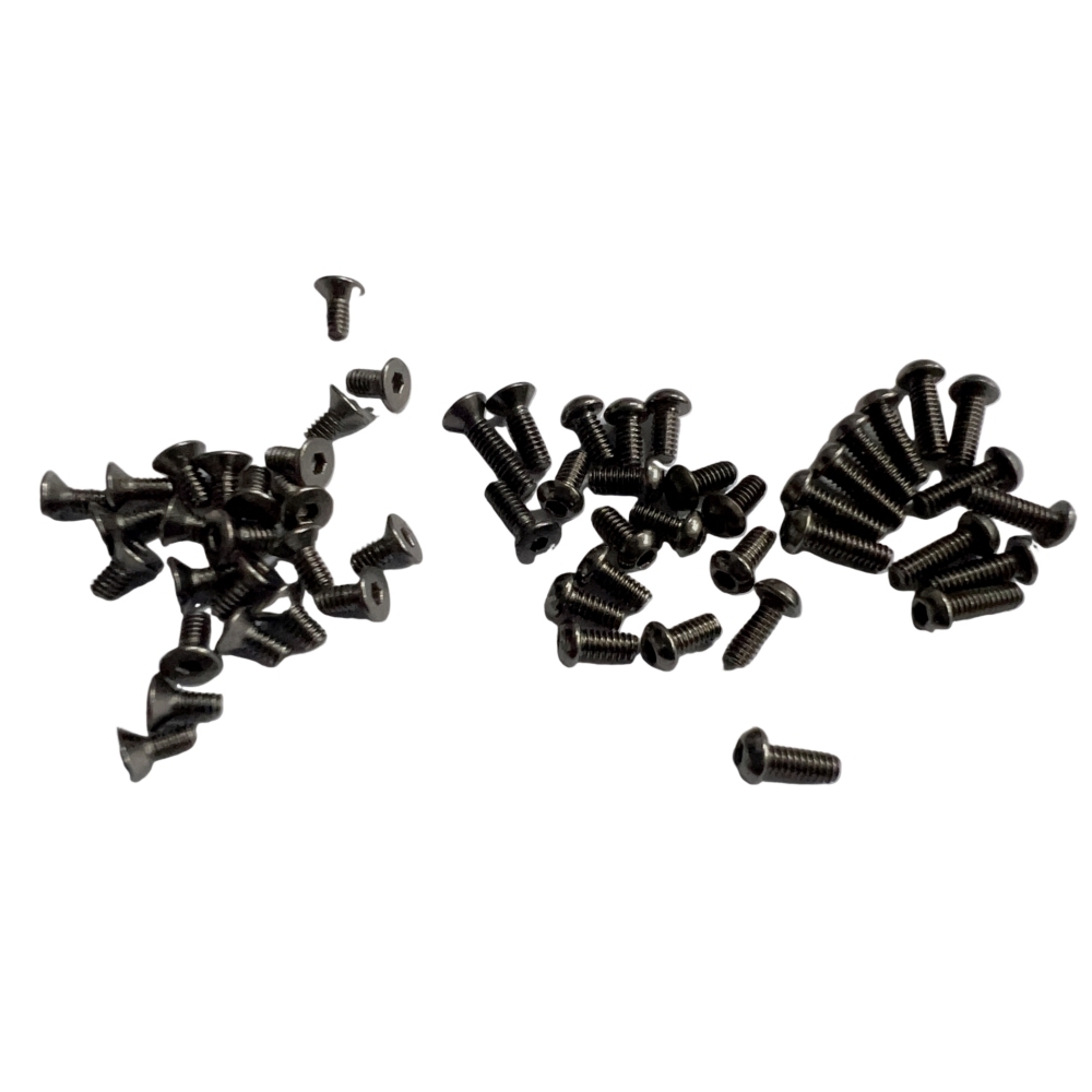GT55 Racing BMR-X PRO M2 Screw Set Titanium Gray