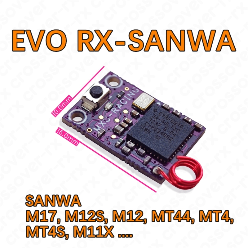 MXO-Racing MINI-Z EVO RX-SANWA (MR-03EVO/MA-030EVO) Receiver For Sanwa Transmitter #MX EVO RX-SANWA