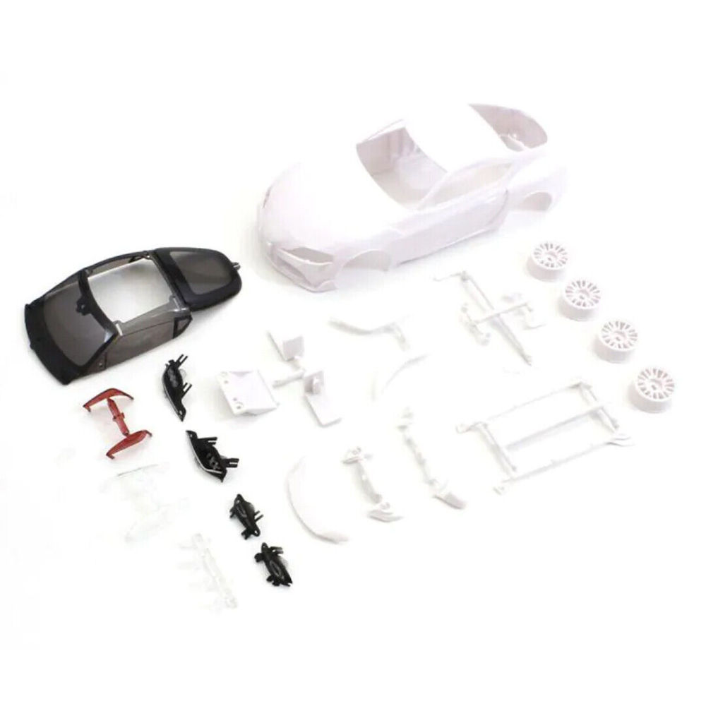 KYOSHO Toyota GR Supra TRD White Body Set w/Wheel MZN207